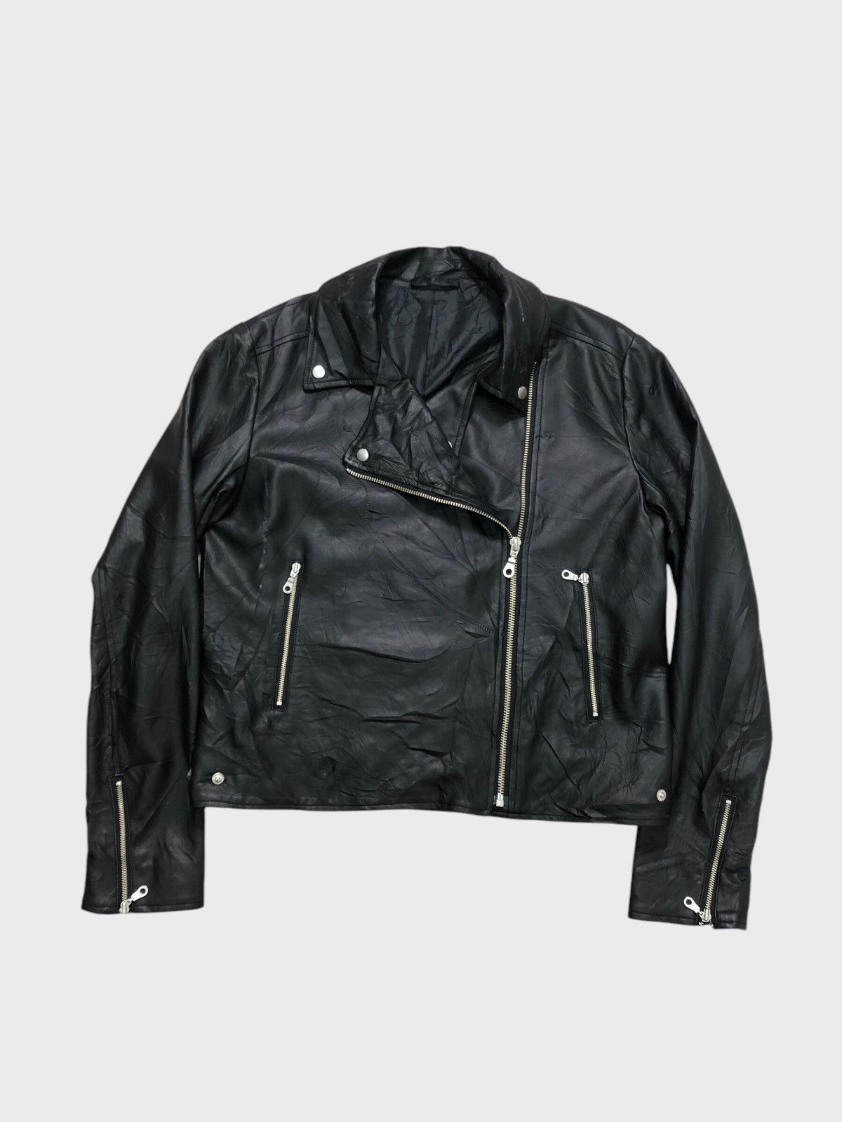 Japanese Brand × Seditionaries Vintage Pvc Leather Crop Jacket Seditionaries Punk Style Size M / US 6-8 / IT 42-44 - 1 Thumbnail