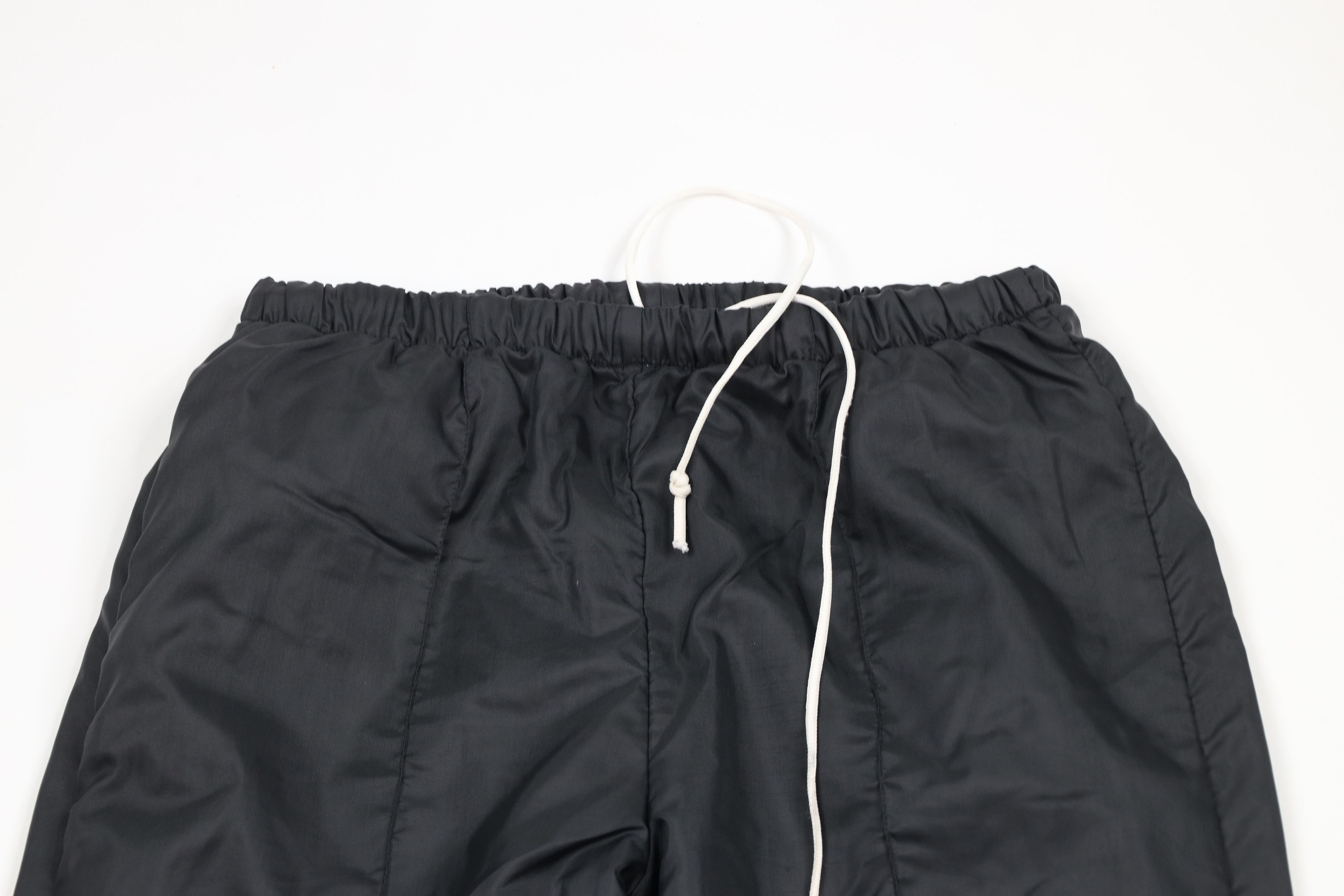 Vintage Vintage 70s Streetwear Lined Cuffed Joggers Pants Black USA Size US 40 / EU 56 - 2 Thumbnail
