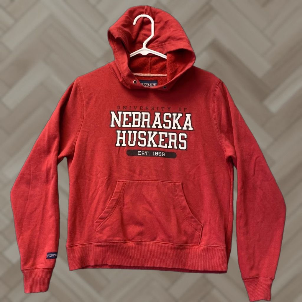 Vintage VINTAGE Jan Pro University Nebraska Huskers Hoodie Pullover Activewear Women’s Medium Red 11049 Size M / US 6-8 / IT 42-44 - 1 Thumbnail