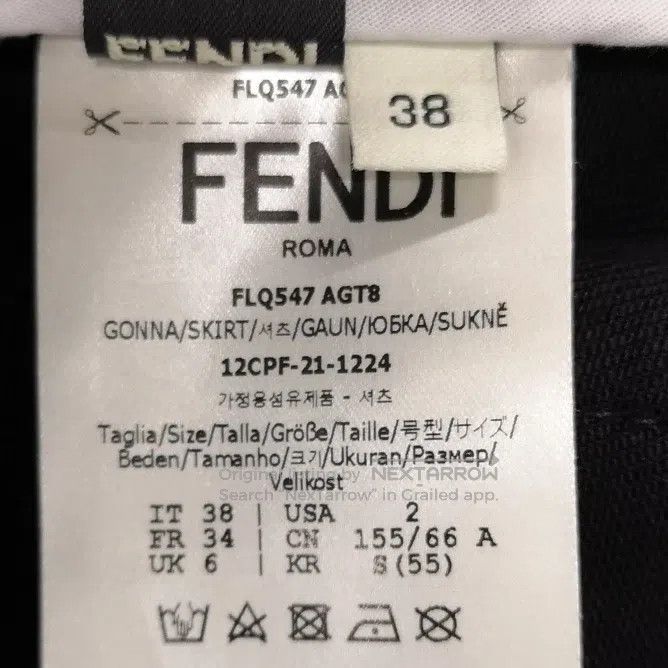 Fendi Fendi Cotton solid half skirt Size 25" / US 0 / IT 36 - 6 Thumbnail