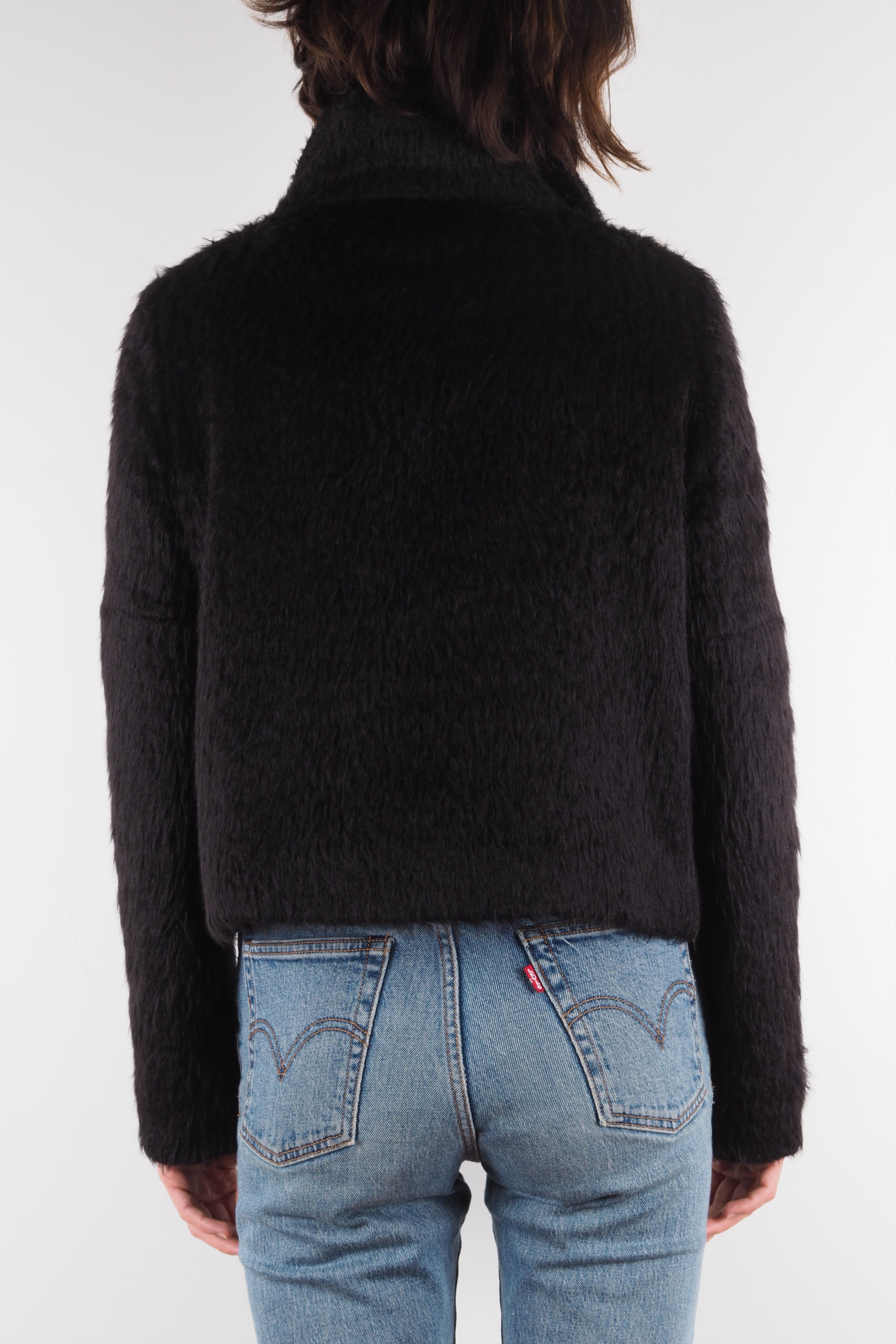 Chloe CHLOE Vintage Women's Black Alpaca Wool Jacket Size S / US 4 / IT 40 - 4 Thumbnail