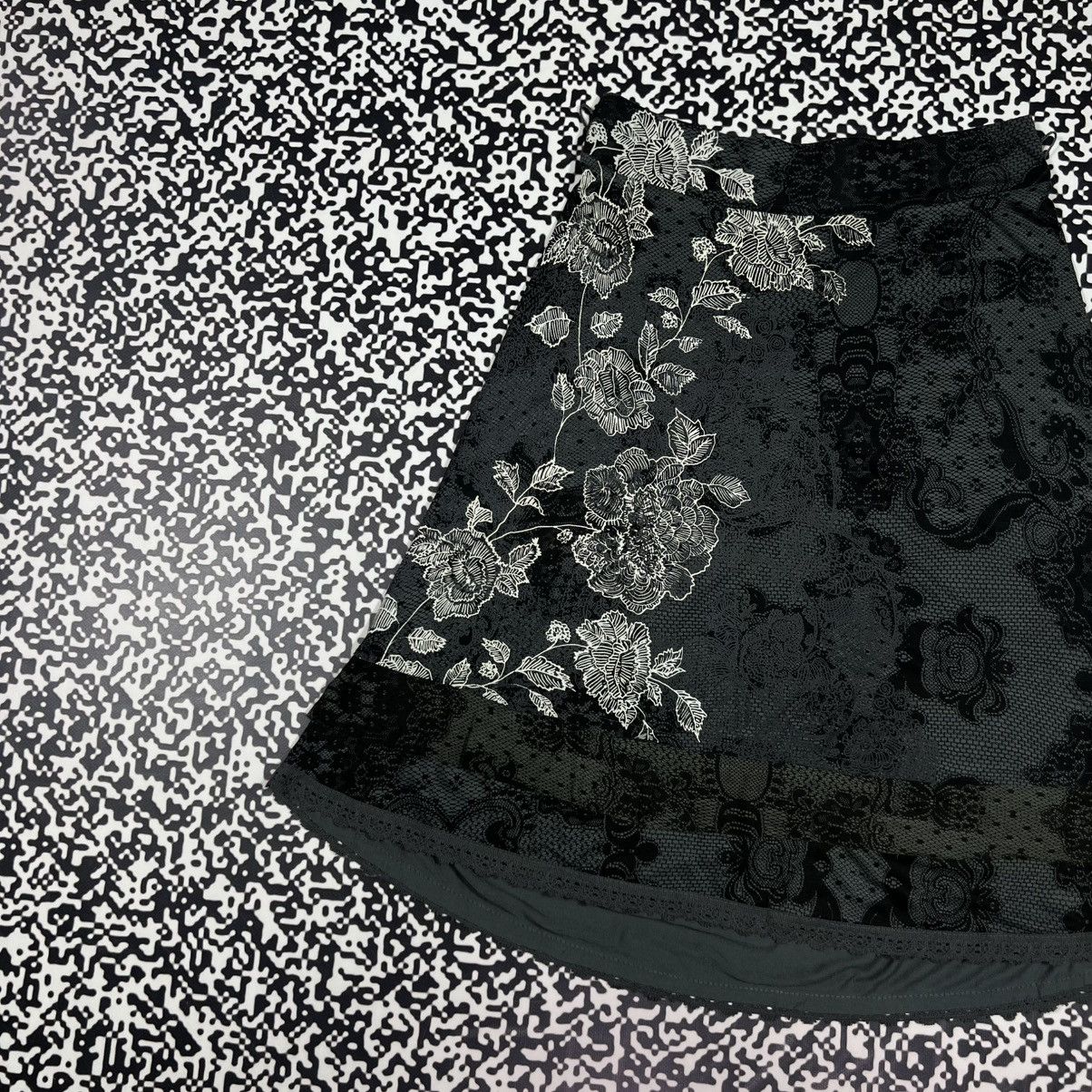 Desigual Vintage Y2K Desigual Floral Japanese Style Retro Midi Skirt Size 28" / US 6 / IT 42 - 5 Thumbnail