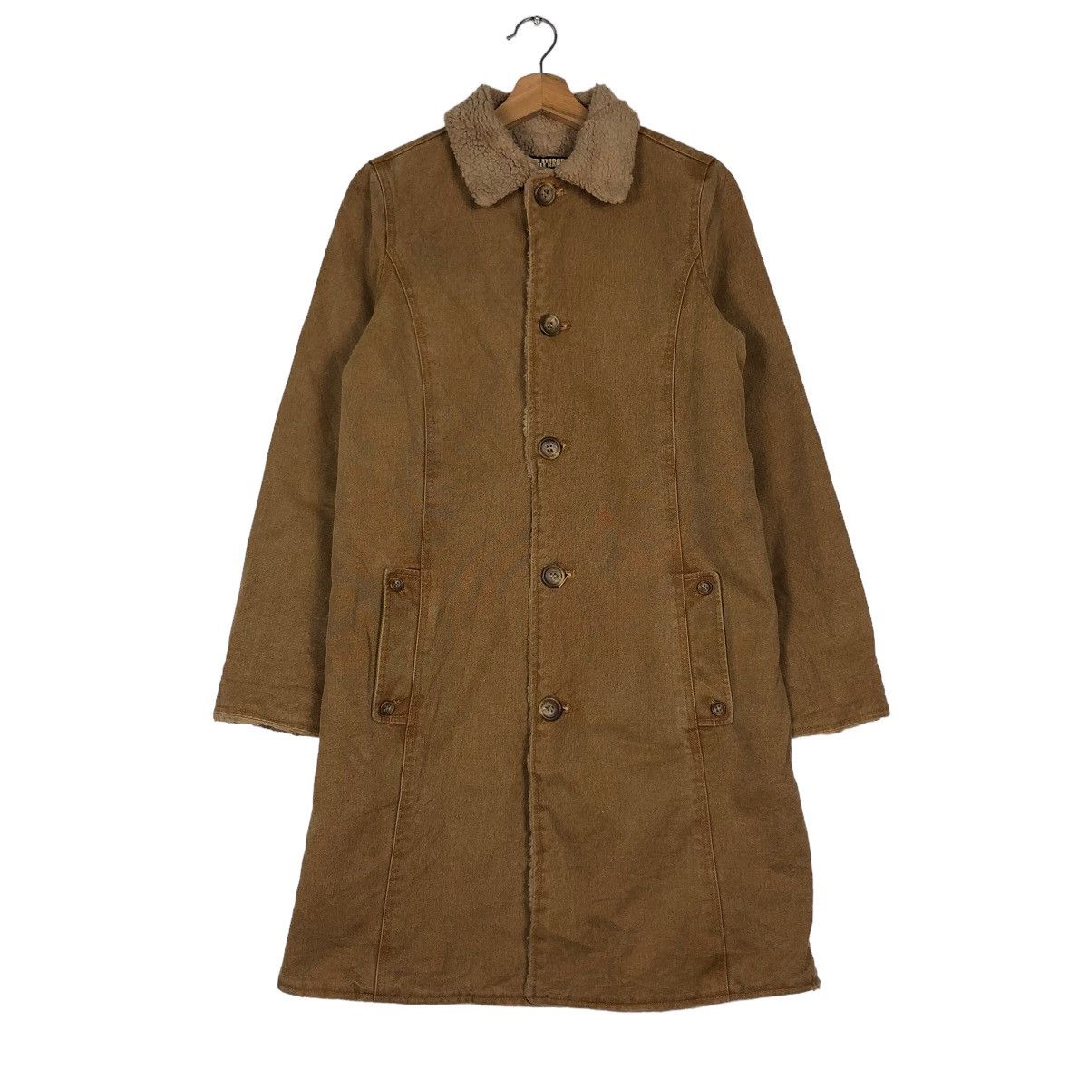 Japanese Brand 🔥Vintage Detroit Long Jacket Duck Canvas Double Name Size US M / EU 48-50 / 2 - 1 Thumbnail