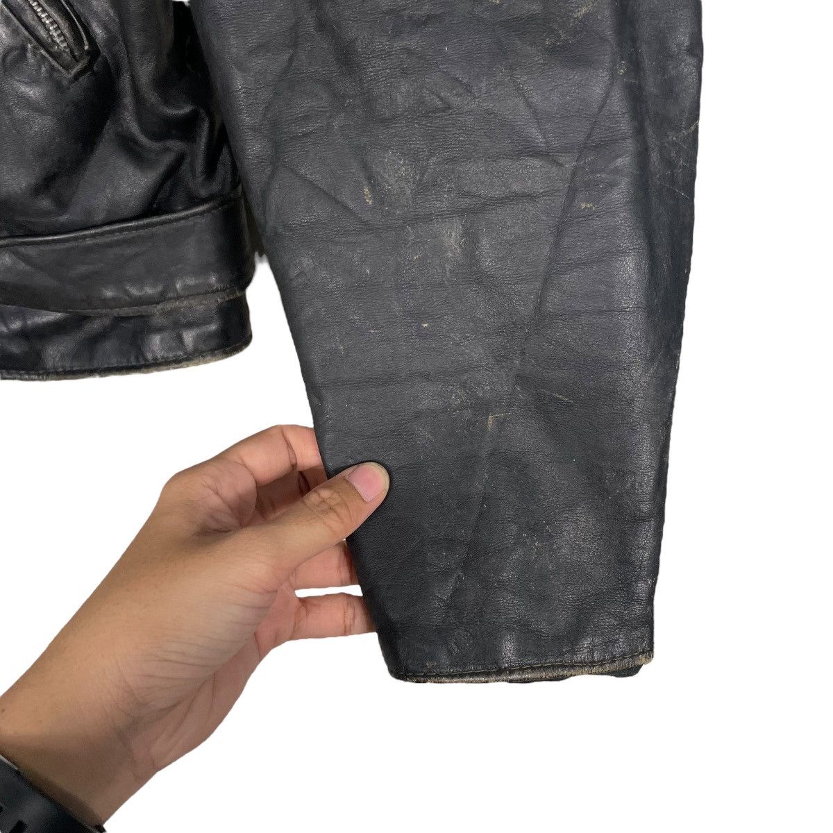 Schott Vtg 80s Schott Perfecto Double Colar Biker Leather Jacket Size US M / EU 48-50 / 2 - 13 Thumbnail