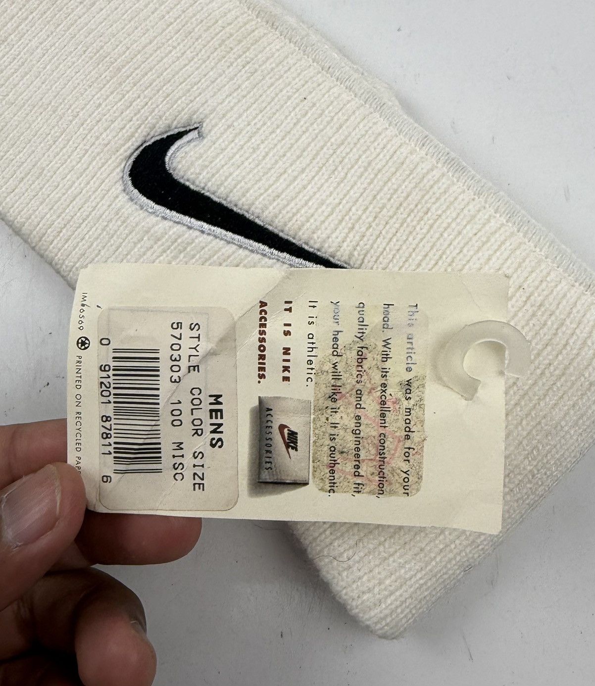 Nike vintage made in usa nike head band tc50 Size ONE SIZE - 4 Thumbnail