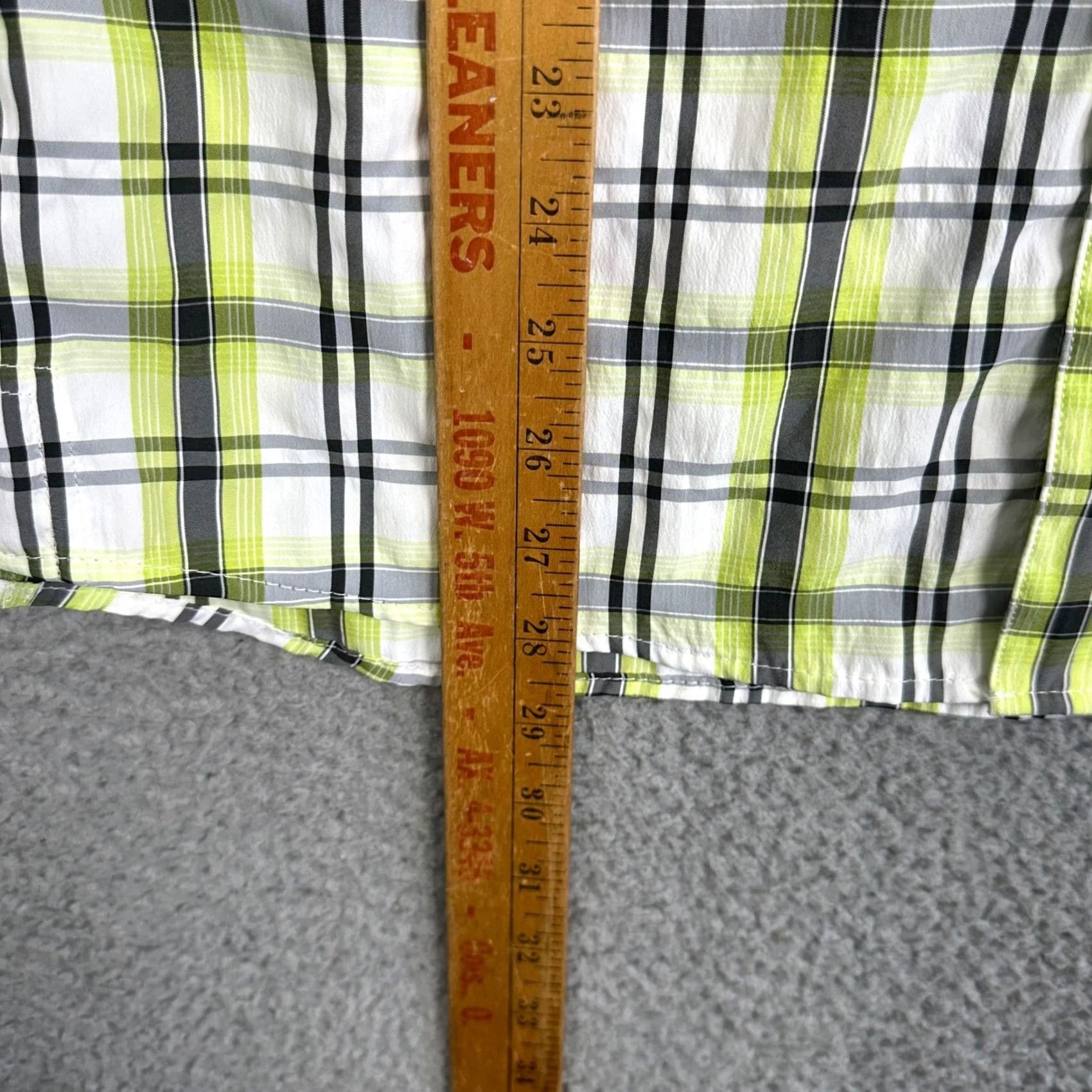 Eddie Bauer Eddie Bauer Shirt Button-Up Mens Medium Green Plaid Short Sleeve Pockets Casual Summer Spring 42 in Chest Mens Size US M / EU 48-50 / 2 - 7 Thumbnail