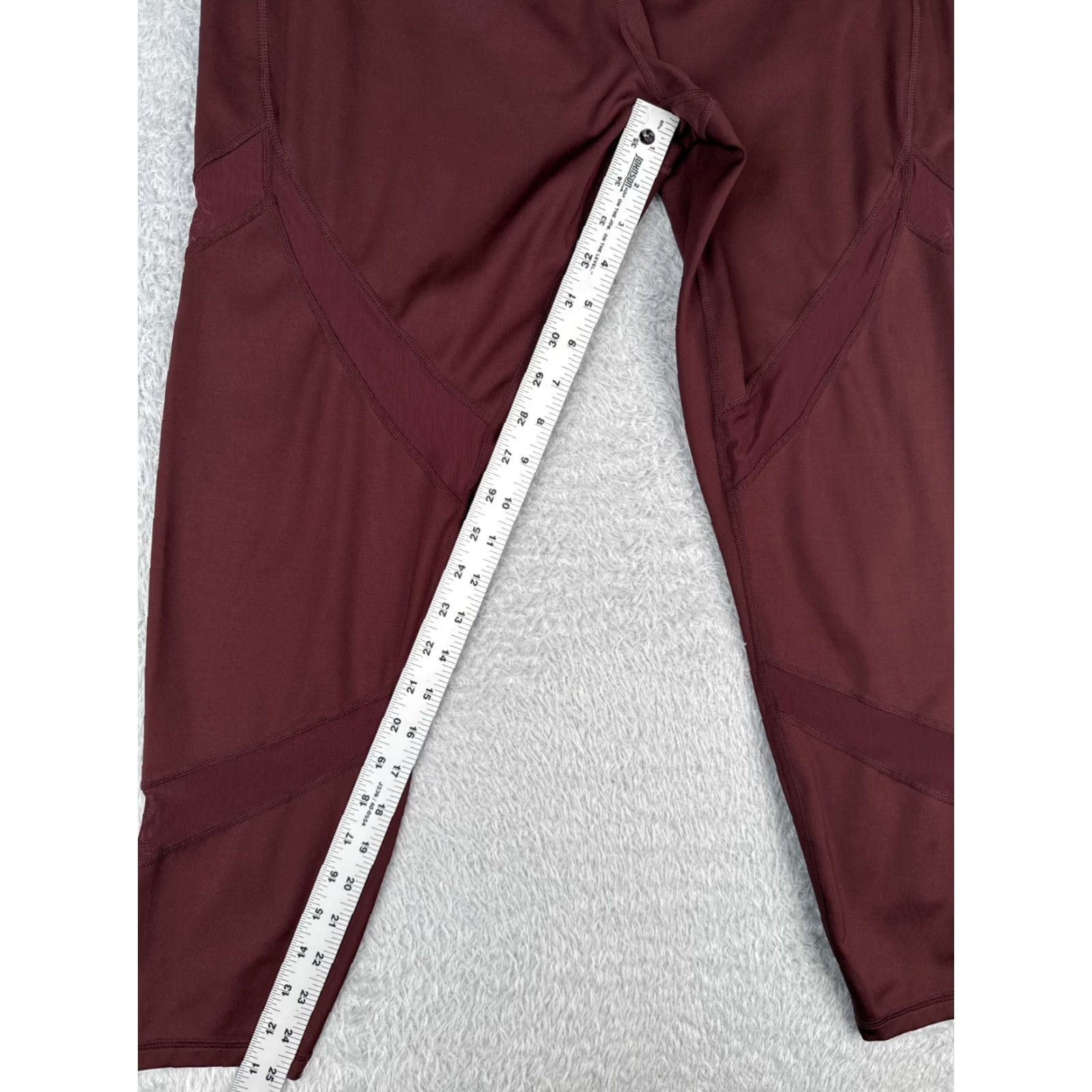 Athleta Athleta Pants Womens XL Red Orange High Rise 7/8 Tight Athleta Tenacity Leather Blend Tapered Leg 25 in Inseam Casual Athleisure Womens Size 40" / US 18 - 5 Thumbnail