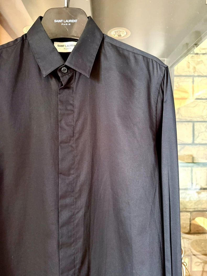 Saint Laurent Paris saint laurent black long sleeve shirt-2507 Size US M / EU 48-50 / 2 - 7 Thumbnail