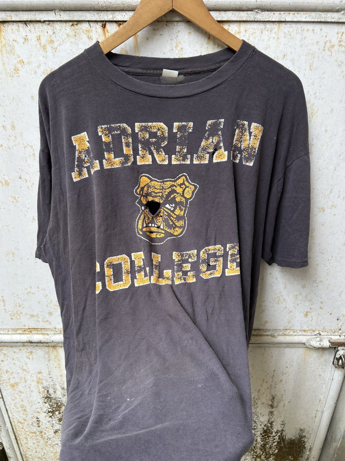 Vintage Trashed Distressed Faded Erd grunge Adrian College Size US M / EU 48-50 / 2 - 3 Thumbnail