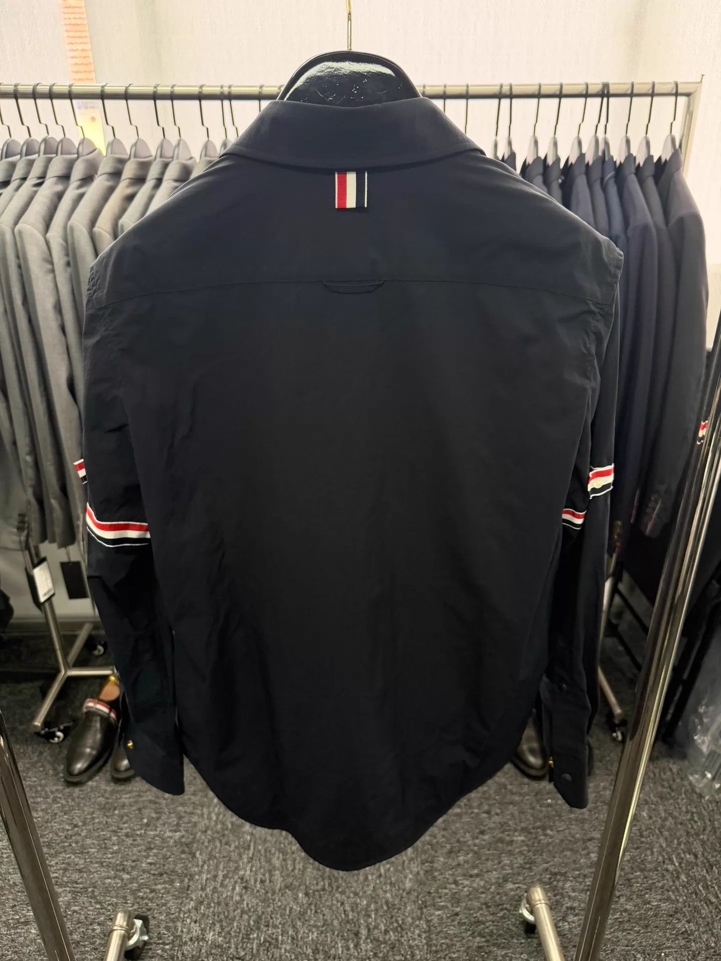 Thom Browne Thom Browne Double Sleeve Badge Jacket Navy Size 0 Size US XS / EU 42 / 0 - 2 Thumbnail