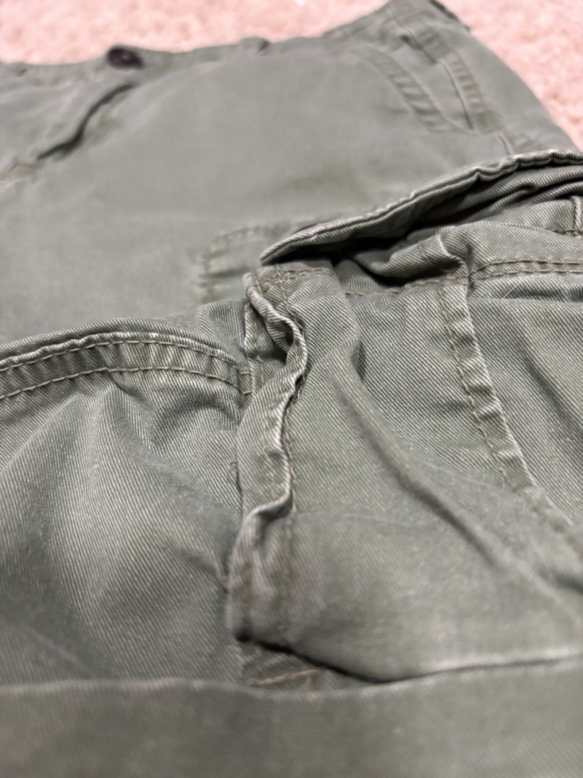 Aeropostale Vintage aeropostale green military style cargo shorts Size US 30 / EU 46 - 2 Thumbnail