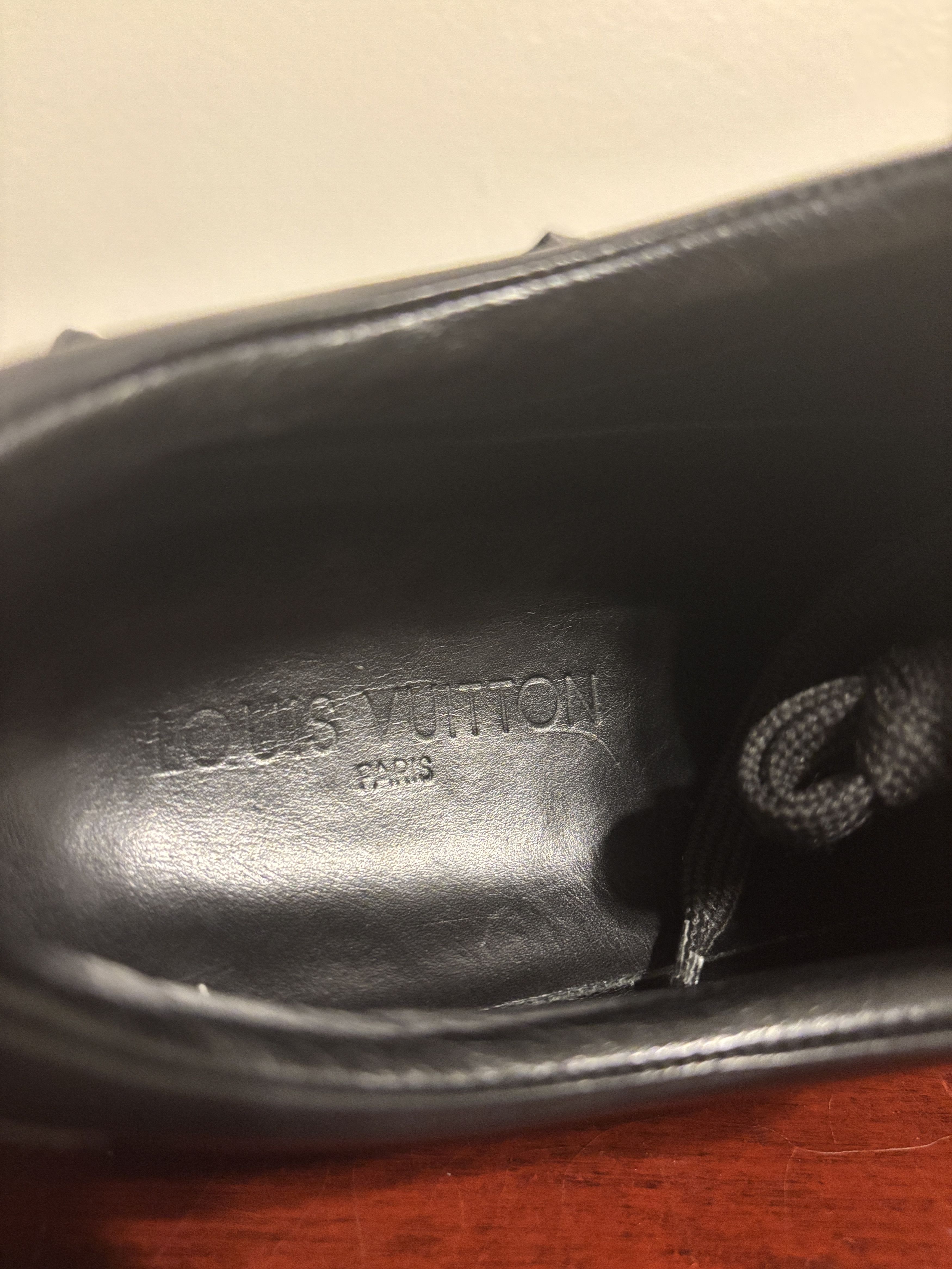 Louis Vuitton RARE 2003 Vintage LV Sports Black Leather Sneaker Size US 10.5 / EU 43-44 - 18 Thumbnail