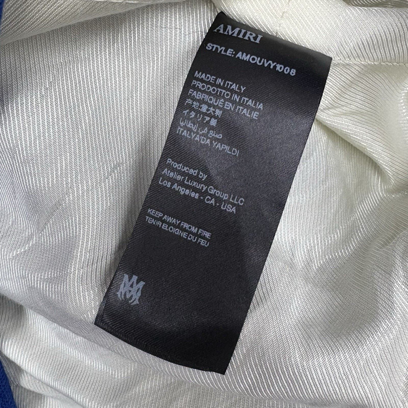 Amiri Amiri Dream Team Varsity Jacket ' Blue ' | WORN 3x Size US L / EU 52-54 / 3 - 17 Thumbnail