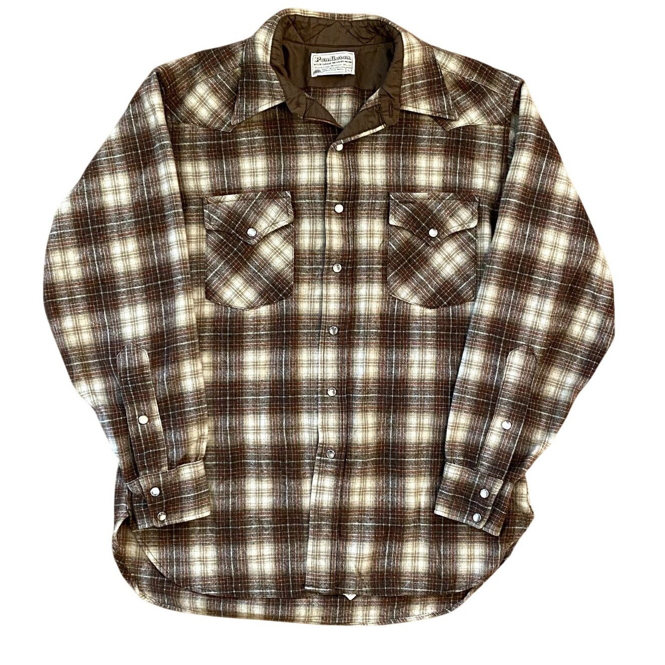 Pendleton × Vintage Vintage Pendleton Plaid High Grade Western Pearl Snap Shirt Size US L / EU 52-54 / 3 - 1 Thumbnail