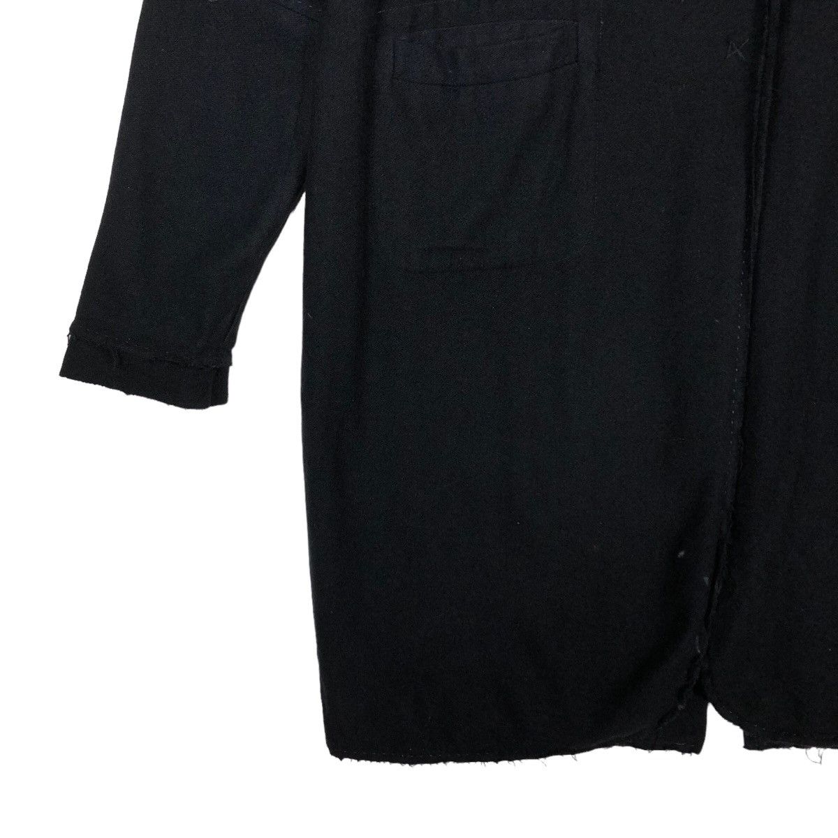 Japanese Brand 🔥Rich Black Long Jacket Fly Coats Kitsune Made in Italy Size US M / EU 48-50 / 2 - 4 Thumbnail