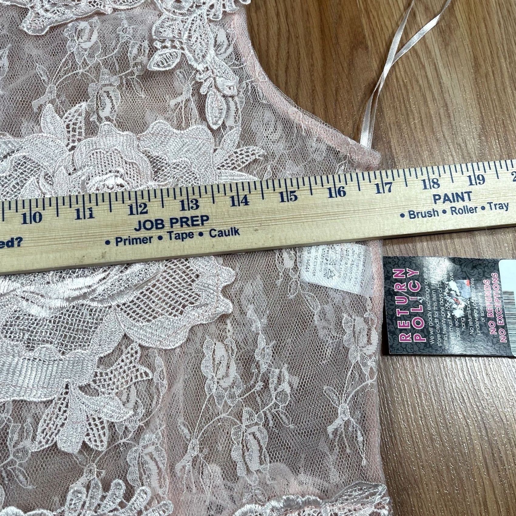 Vintage D’or Banjul Top Womens M Medium Peach Lace Sleeveless 100% Polyester NWT Size M / US 6-8 / IT 42-44 - 6 Thumbnail