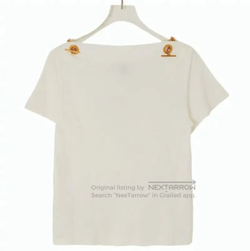 Louis Vuitton Louis Vuitton Women's XS White Cotton T. Size XS / US 0-2 / IT 36-38 - 2 Thumbnail