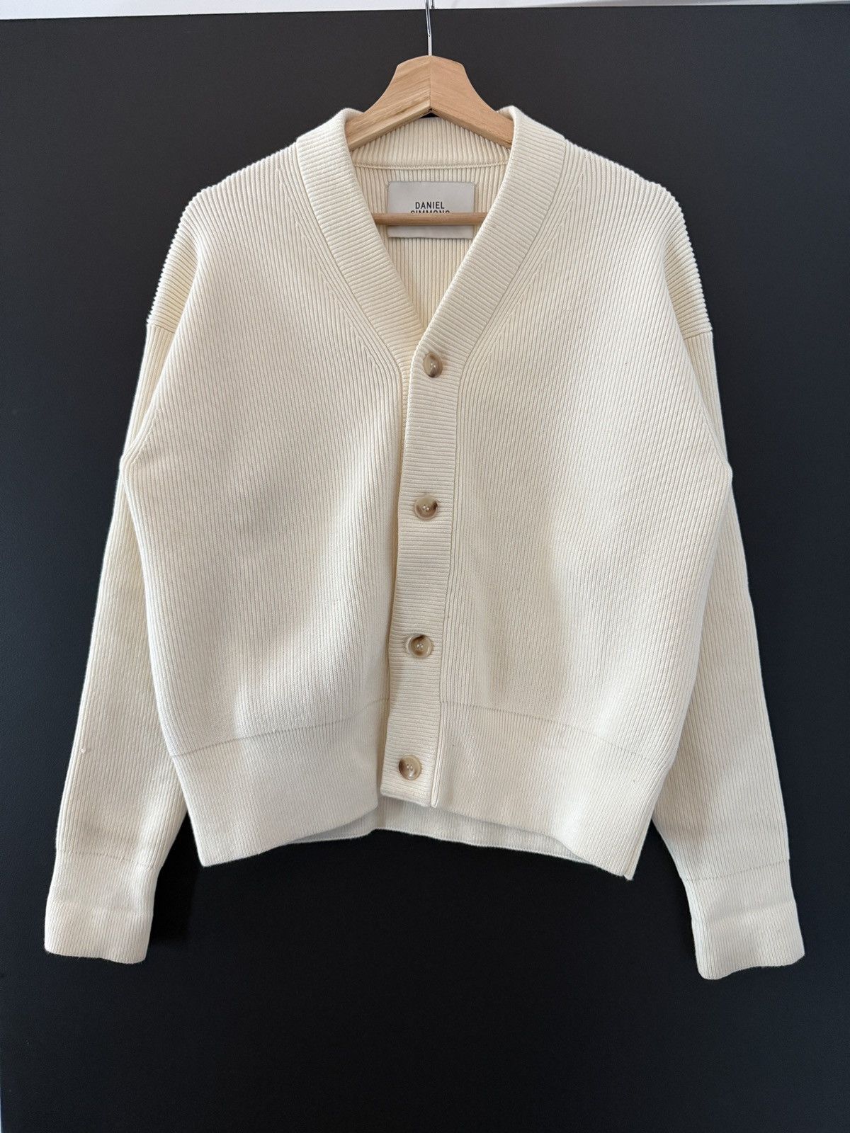 Daniel Simmons Daniel Simmons - Cream Cotton Knit Cardigan size XS Size US XS / EU 42 / 0 - 2 Thumbnail