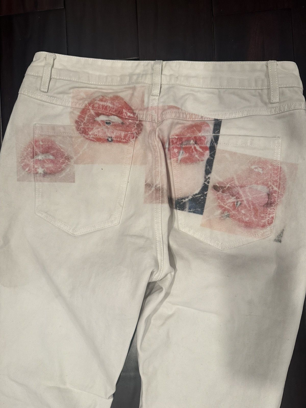 Other White flared pierced denim Size US 32 / EU 48 - 8 Thumbnail