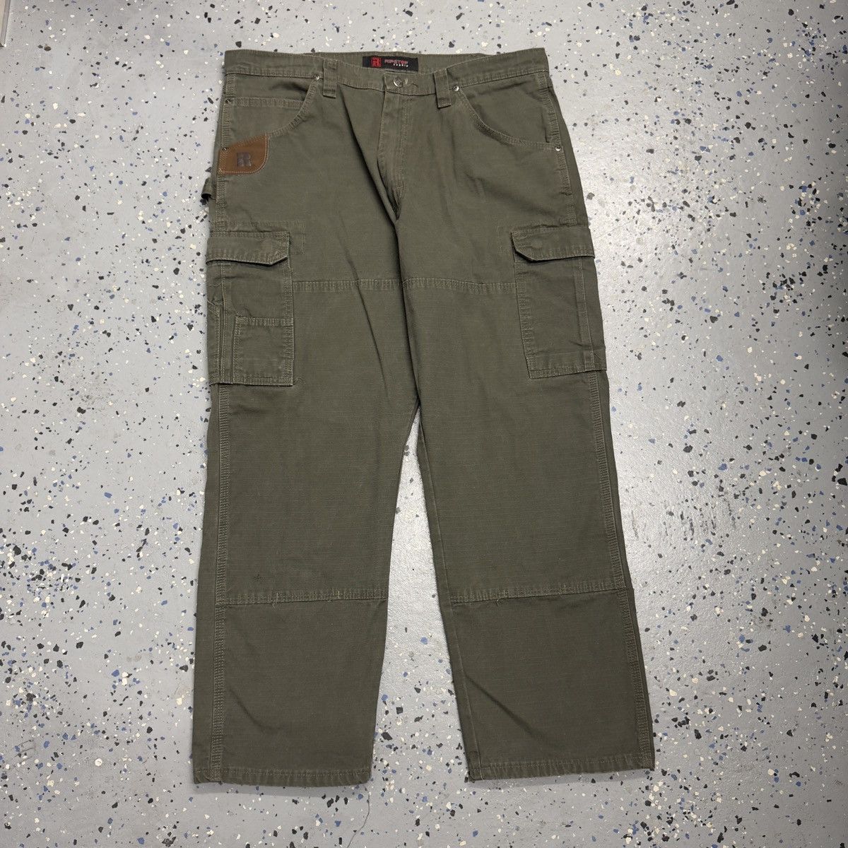 Carhartt × Vintage Vintage Wrangler Riggs workwear Cargo Utility Pants 38x29 Size US 38 / EU 54 - 2 Thumbnail