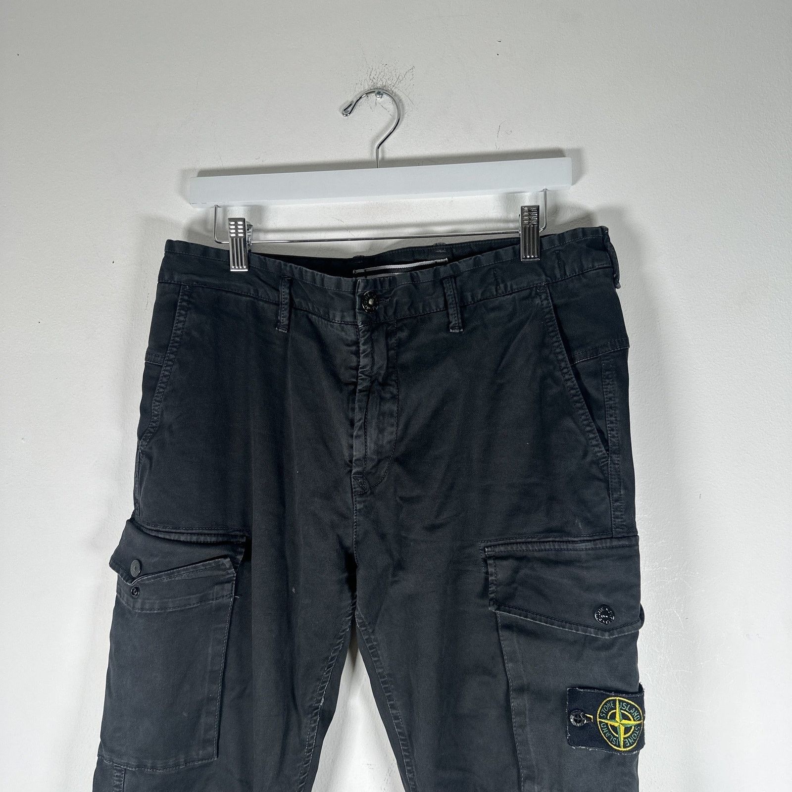 Stone Island Stone Island Black Logo Patch Pants Size US 32 / EU 48 - 3 Thumbnail