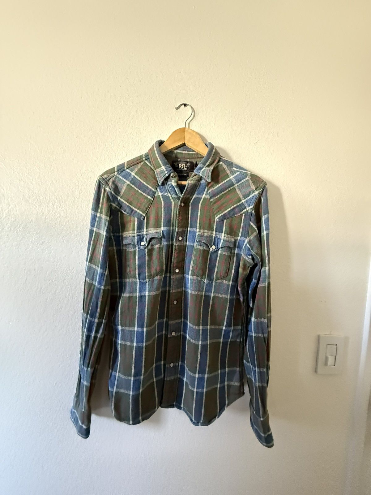 RRL Ralph Lauren RRL Ralph Lauren Flannel Forest Green Size US S / EU 44-46 / 1 - 2 Thumbnail