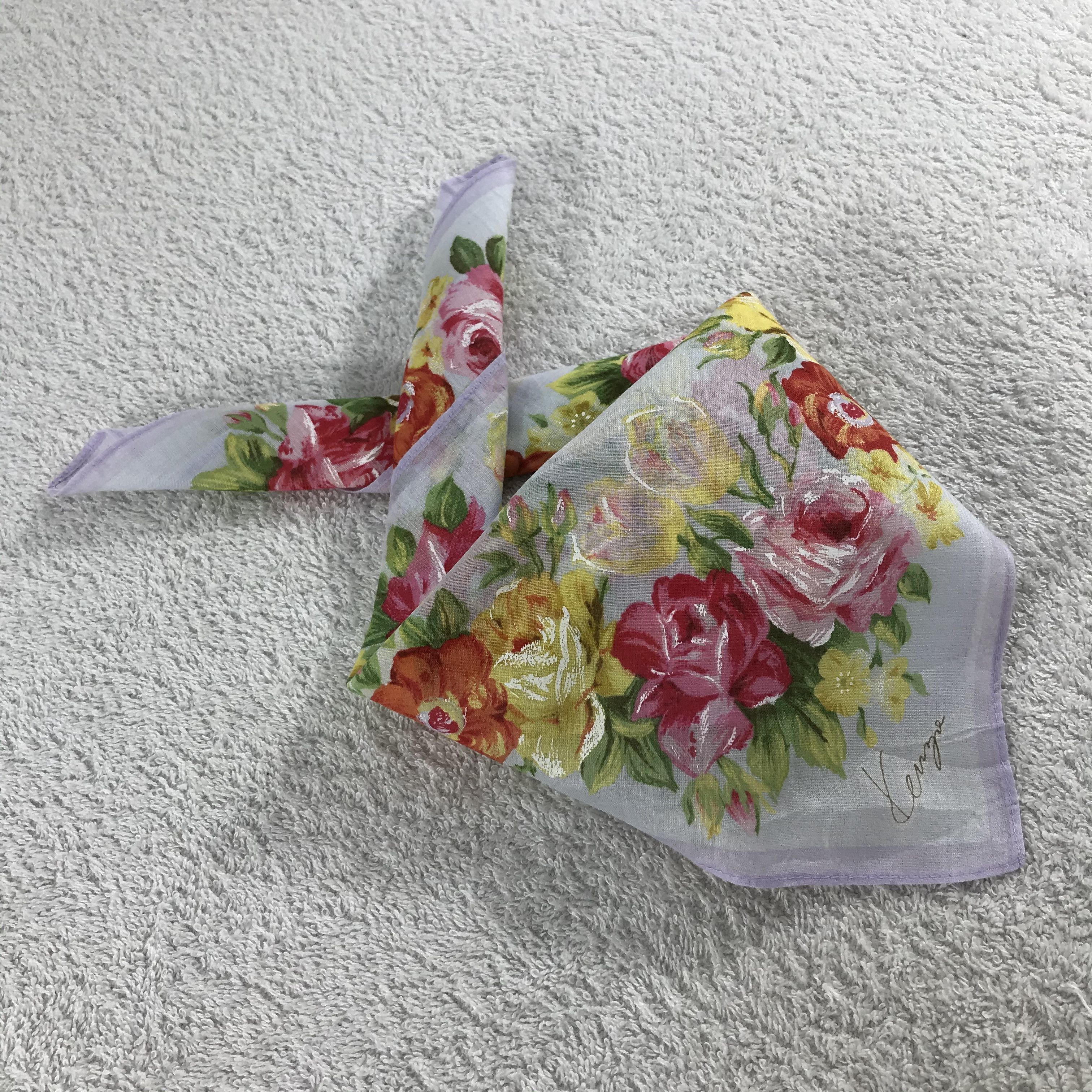 Kenzo × Vintage Kenzo Bandana / Handkerchief / Neckerchief - S218 Size ONE SIZE - 4 Thumbnail