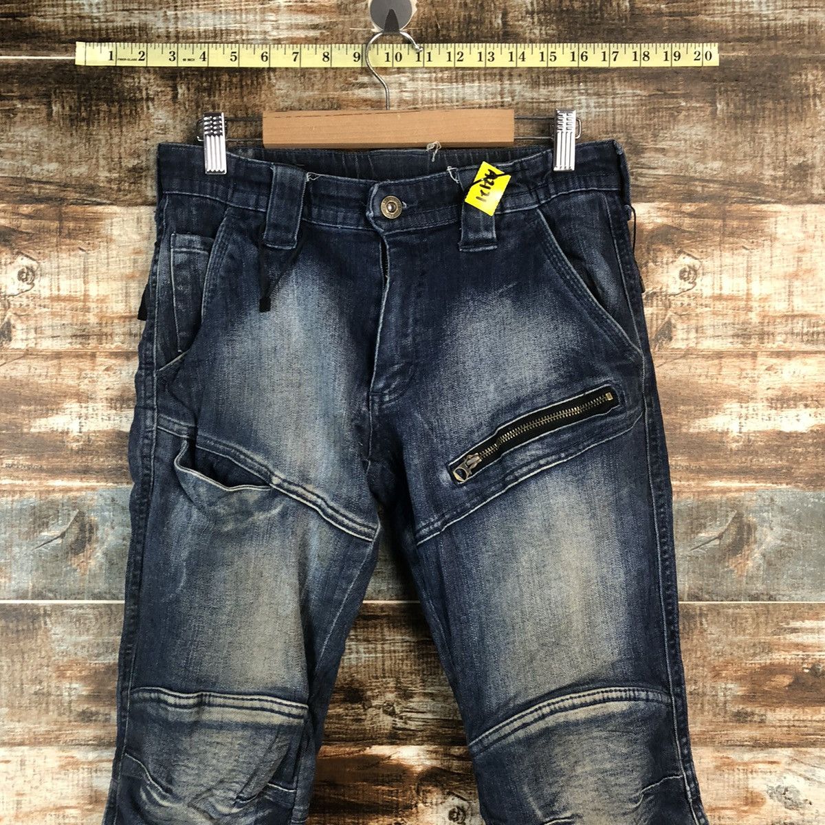 Japanese Brand Field Core japan utility Blue Denim jogger Pants #A2116 Size US 29 - 4 Thumbnail