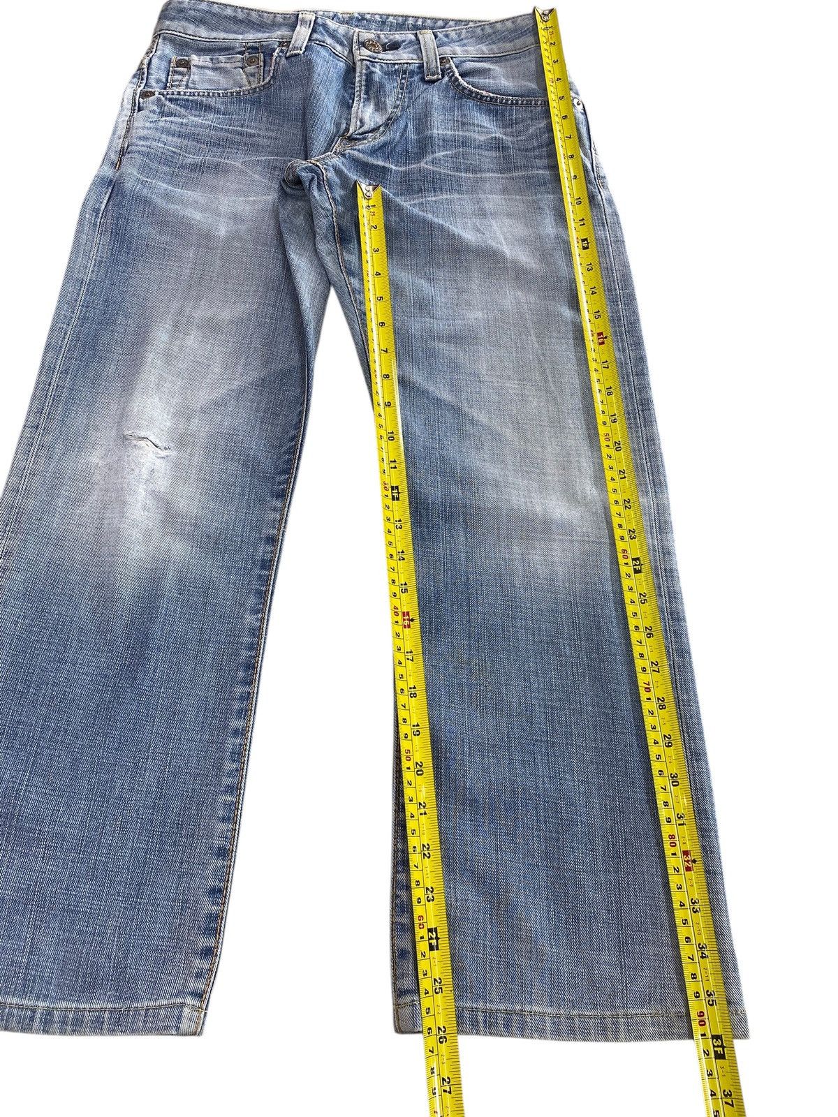 Edwin Edwin Whiskered Faded Wash Style Wide Fit Jeans Size US 32 / EU 48 - 5 Thumbnail