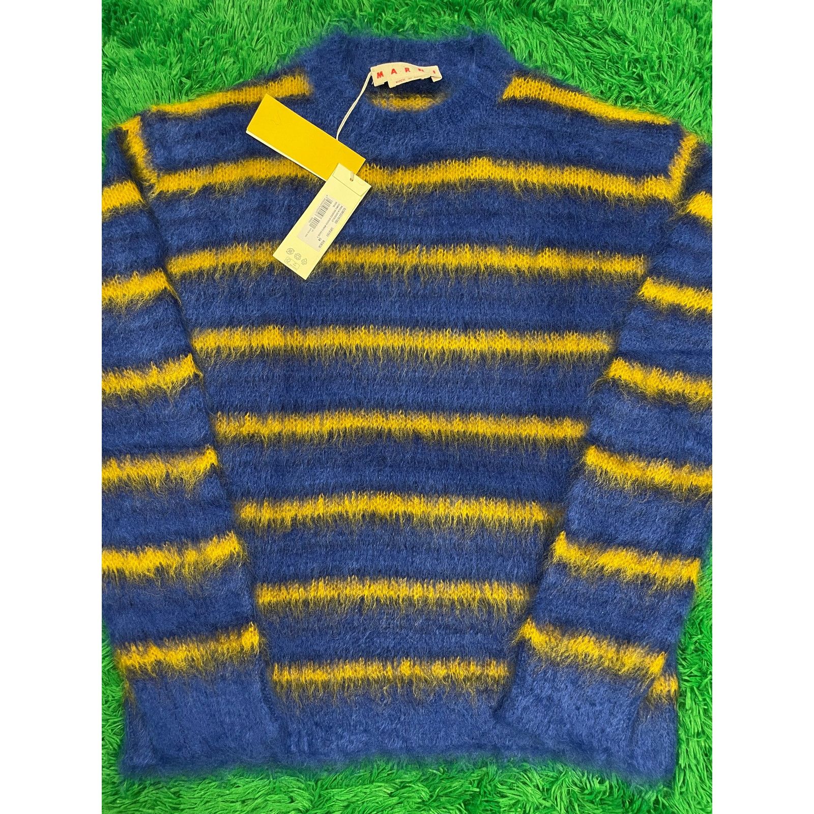 Marni Marni Fuzzy Wuzzy Crewneck Navy Orange Size 54 New Size US L / EU 52-54 / 3 - 1 Thumbnail