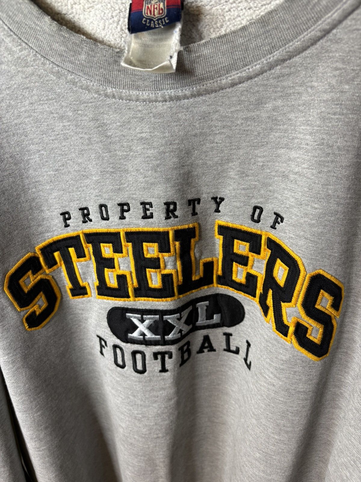 NFL × Reebok × Vintage Y2K Reebok Pittsburgh Steelers Crewneck sweatshirt Size US XXL / EU 58 / 5 - 2 Thumbnail