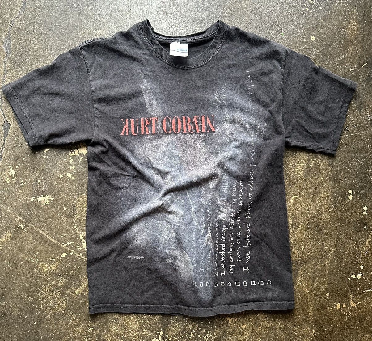 Vintage Kurt Cobain Nirvana Band Tee