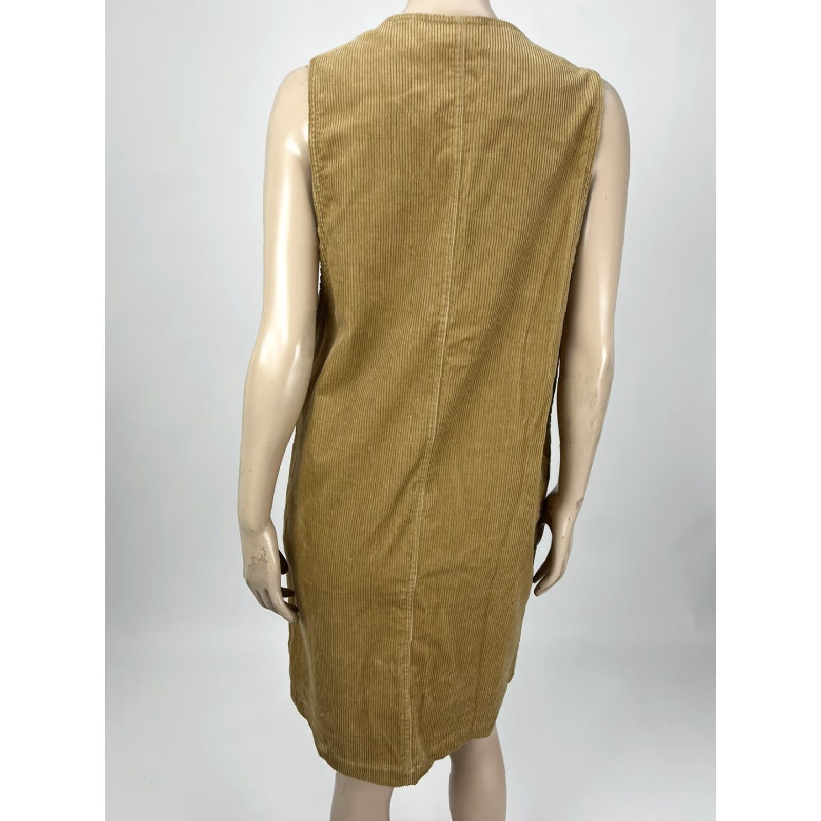 Vintage Vintage Karen Scott Dress Corduroy Beige 8 Shift Pocket s 80s 90s Casual Secretary/Geek Womens Size XS / US 0-2 / IT 36-38 - 4 Thumbnail