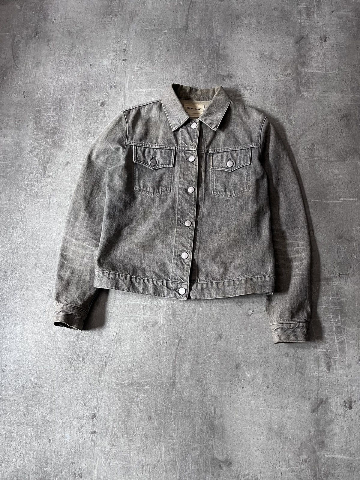 Helmut Lang Helmut Lang 90s Vintage Classic denim grey jacket Size M / US 6-8 / IT 42-44 - 1 Thumbnail