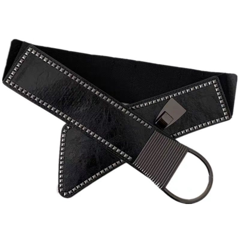 Designer Matchless Vintage Belt Riveted Belts Menswear Accessories Size ONE SIZE - 5 Thumbnail