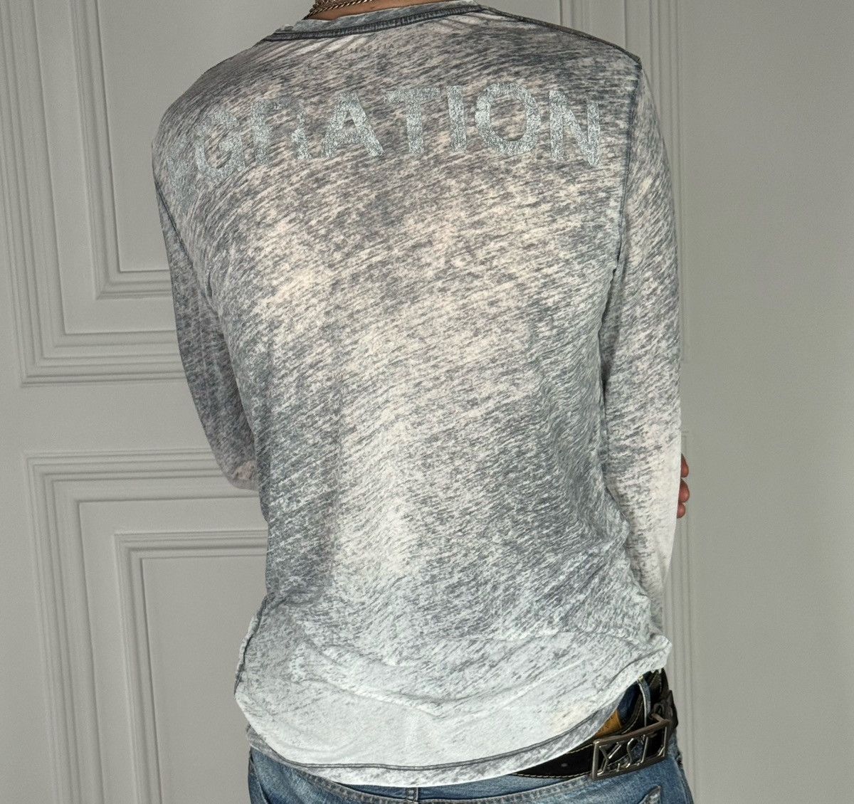 Allsaints Allsaints Avant Garde Distressed Grunge Vibe Long Sleeve Top Size US S / EU 44-46 / 1 - 4 Thumbnail