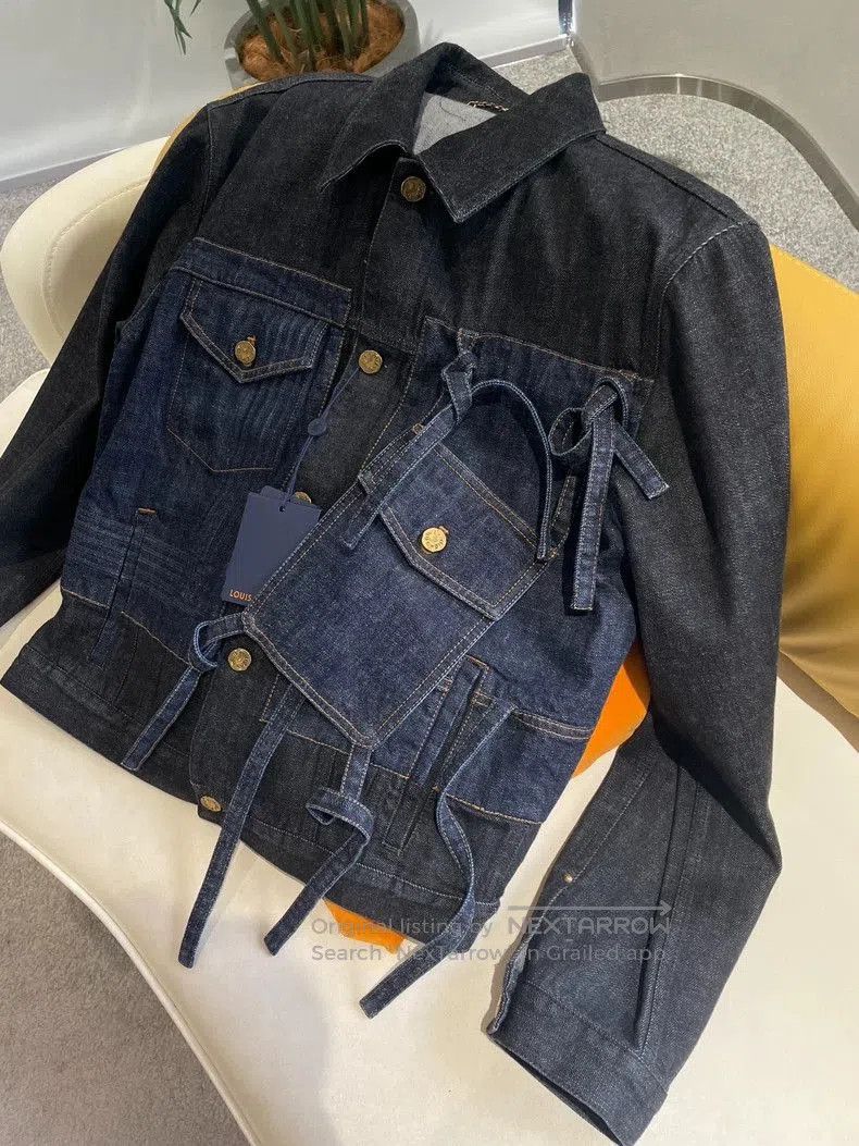 Louis Vuitton LV Blue Denim Jacket with Removable Pockets. Size US XL / EU 56 / 4 - 4 Thumbnail