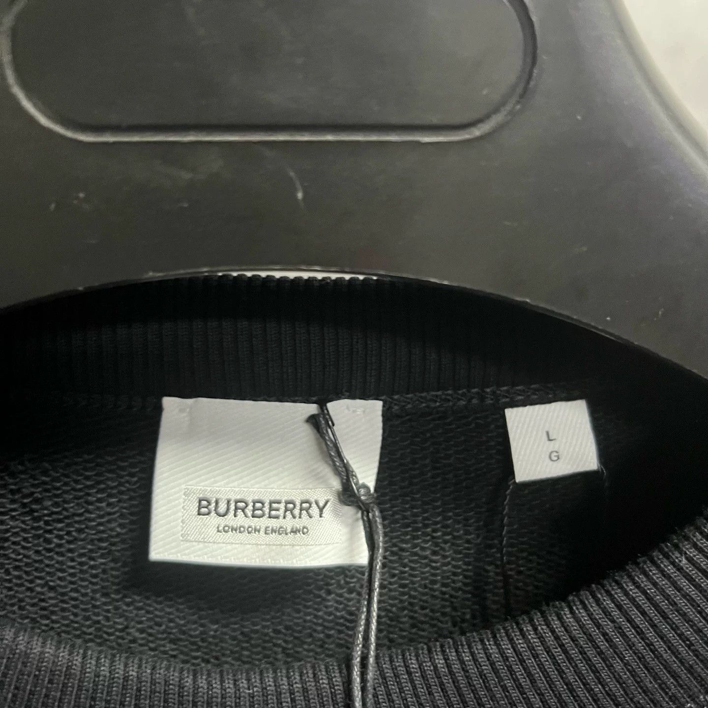 Burberry Burberry Latest Black Logo Crewneck Sweatshirt Size US L / EU 52-54 / 3 - 2 Thumbnail