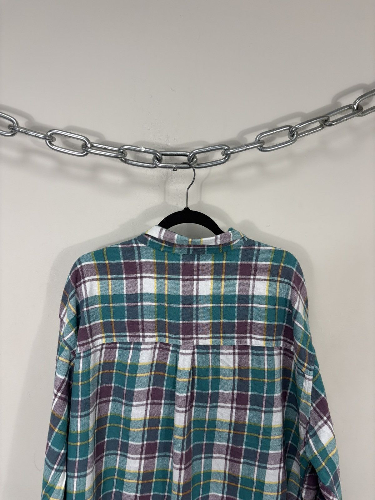 Levi's Levi’s Silver Tab Oversized Men’s Plaid Check Flannel Shirt Size US XL / EU 56 / 4 - 17 Thumbnail