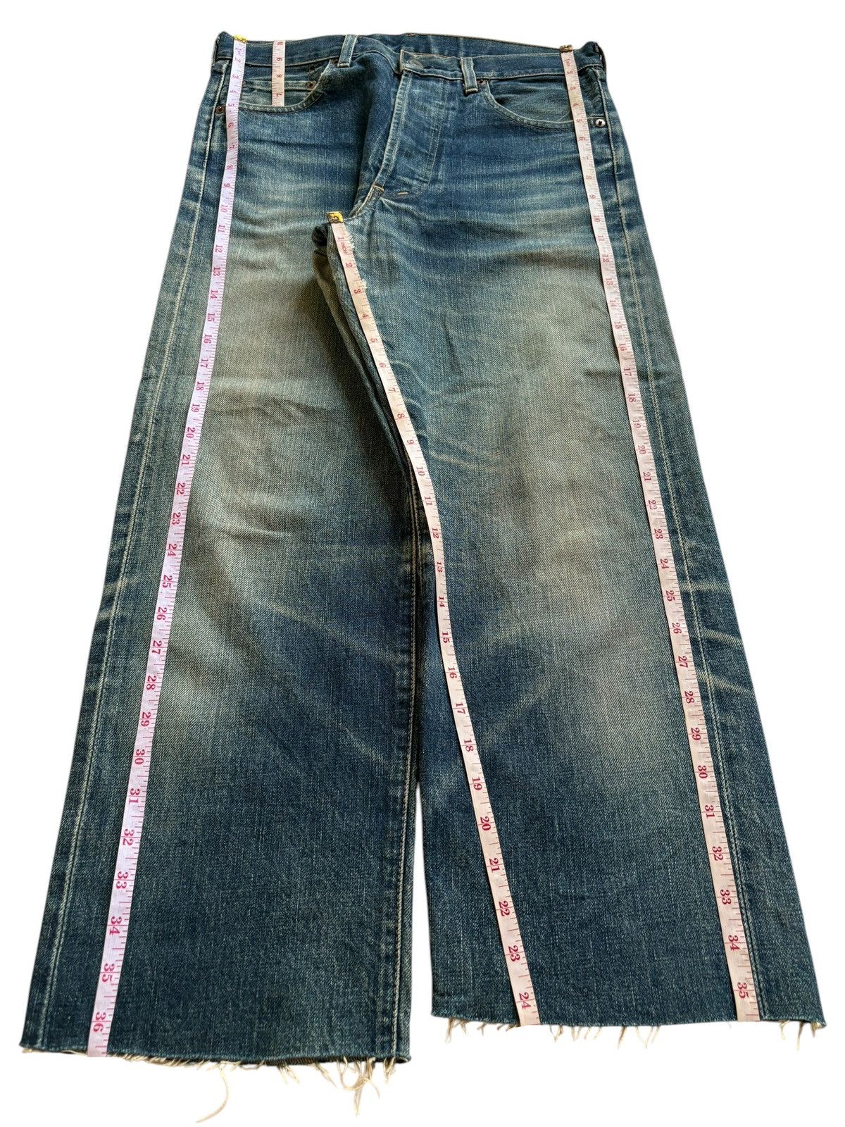 Levi's Vintage 80s Levis 503B XX Big E Selvedge Baggy Jeans Size US 31 - 14 Thumbnail