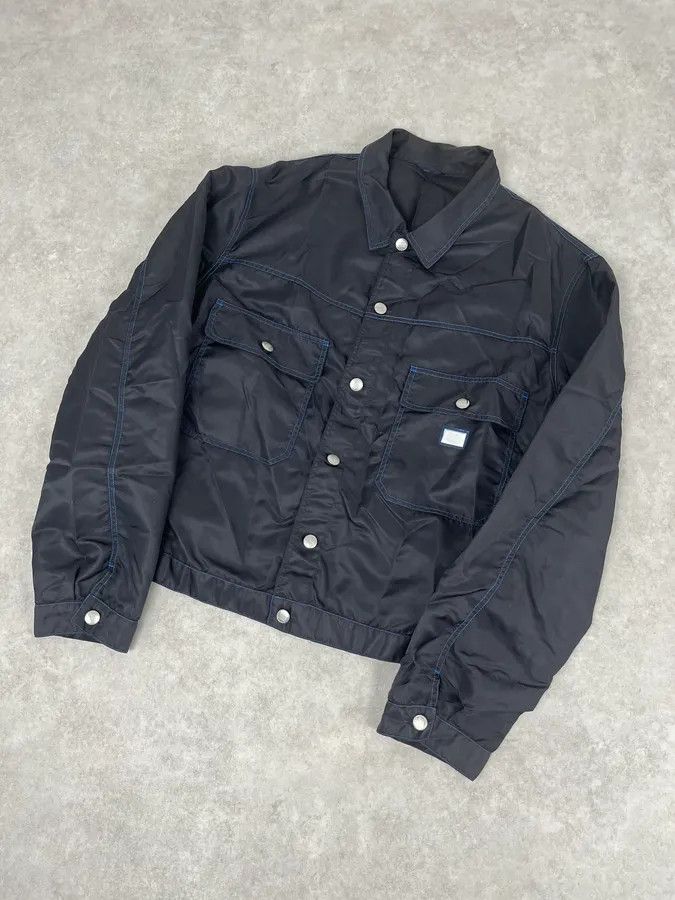 Marithe + Francois Girbaud SS1998 Marithé + François Girbaud Navy Nylon Cargo Pocket Jacket Size US L / EU 52-54 / 3 - 4 Thumbnail