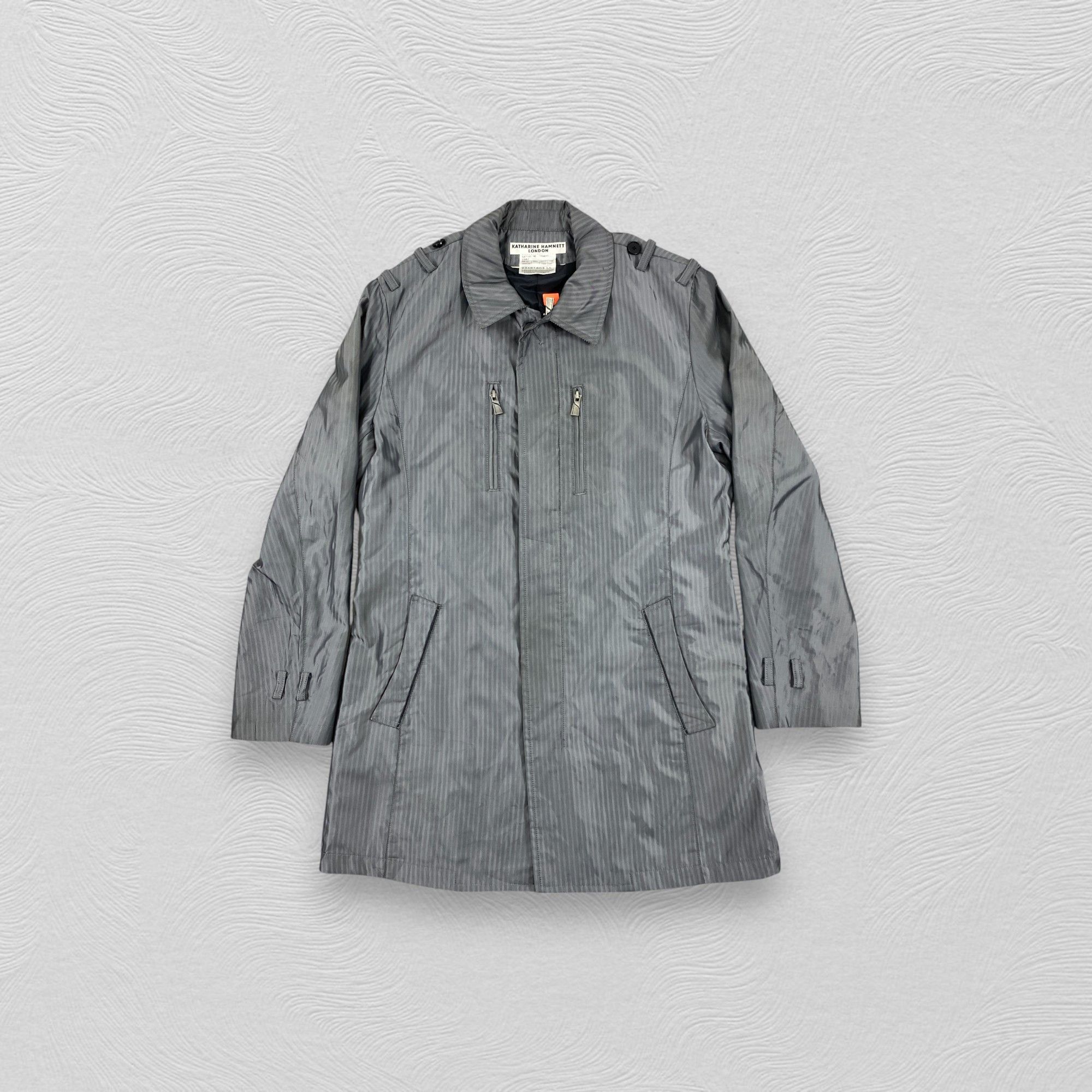 Japanese Brand Vintage Katharine Hamnett London Long Coats Jacket -J185 Size US S / EU 44-46 / 1 - 1 Thumbnail