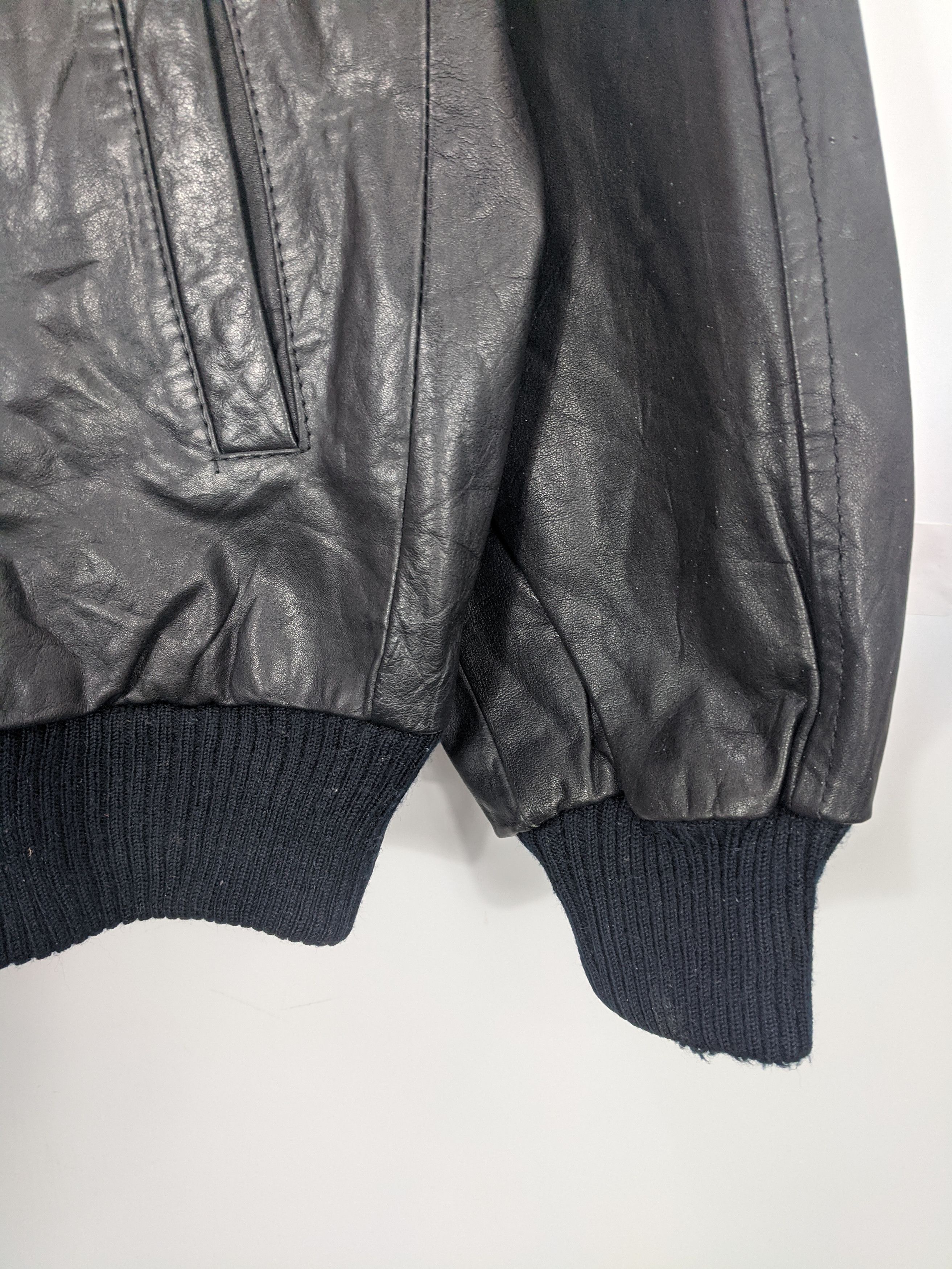 Vintage Vintage Leather Zipper Men Jacket J0346 Size US M / EU 48-50 / 2 - 7 Thumbnail