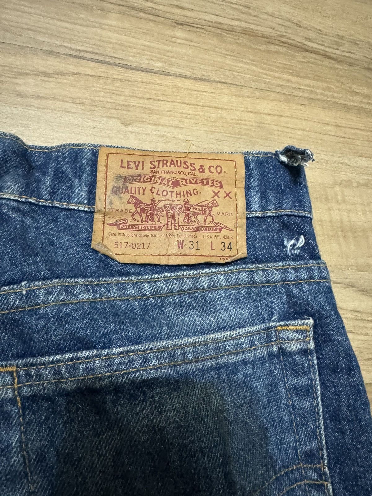 Vintage VINTAGE LEVIS 517 JEANS Size US 31 - 6 Thumbnail