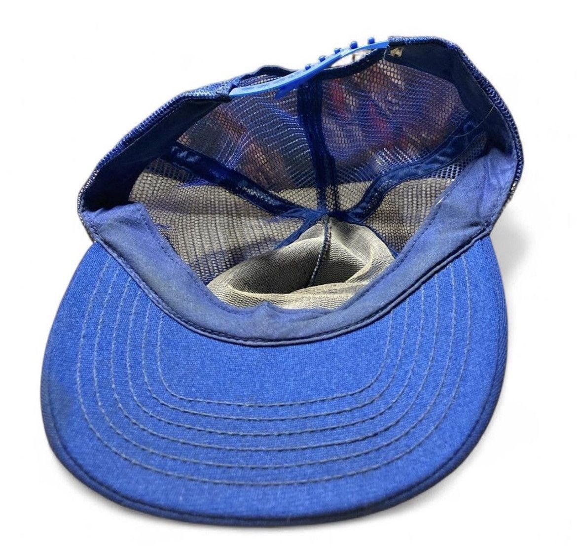 Vintage Vintage TLC Mesh Trucker Hat Snapback Blue Yellow Y2K Size ONE SIZE - 4 Thumbnail