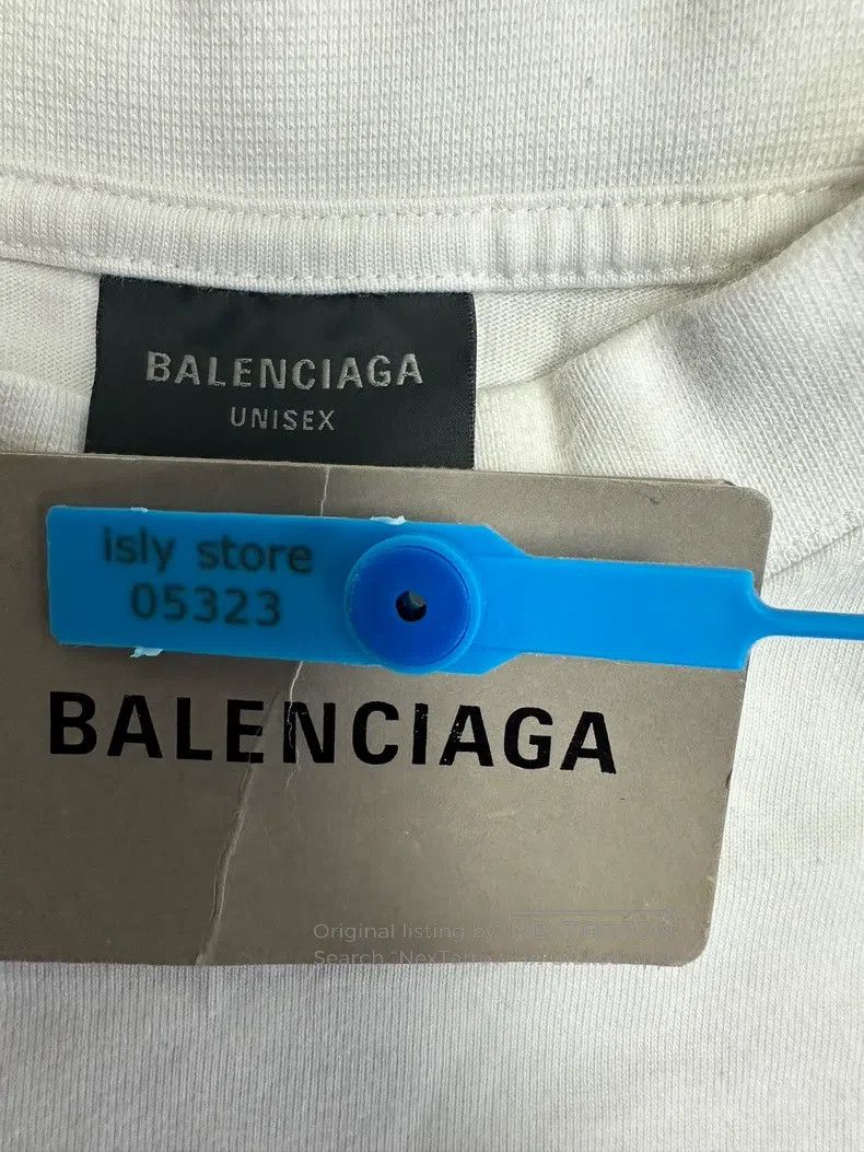 Balenciaga Balenciaga Hand-Drawn Letter Beach Pattern Printed T-Shirt Size US M / EU 48-50 / 2 - 4 Thumbnail