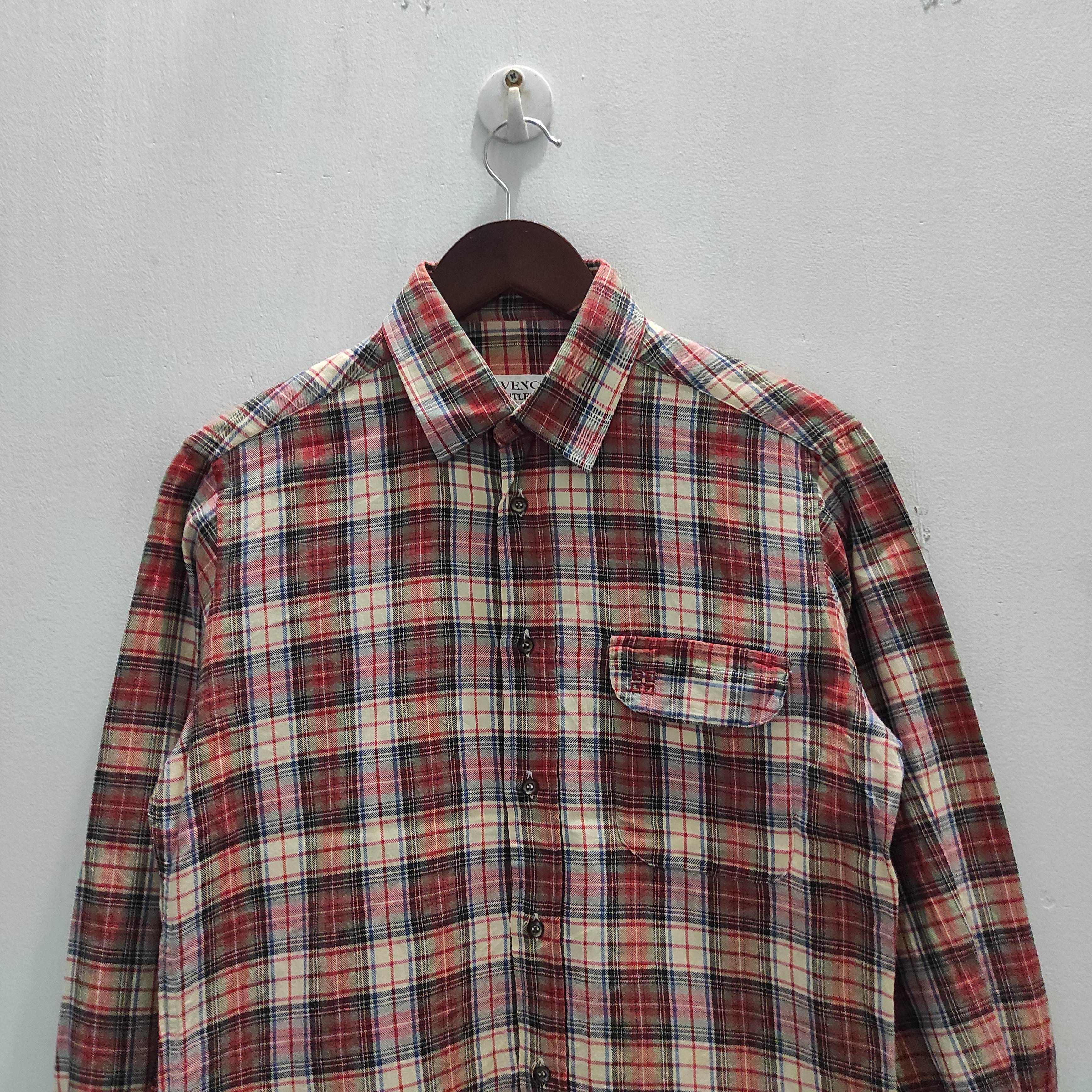 Givenchy Vintage Givenchy Gentleman Paris Flannel Shirt Size US S / EU 44-46 / 1 - 2 Thumbnail