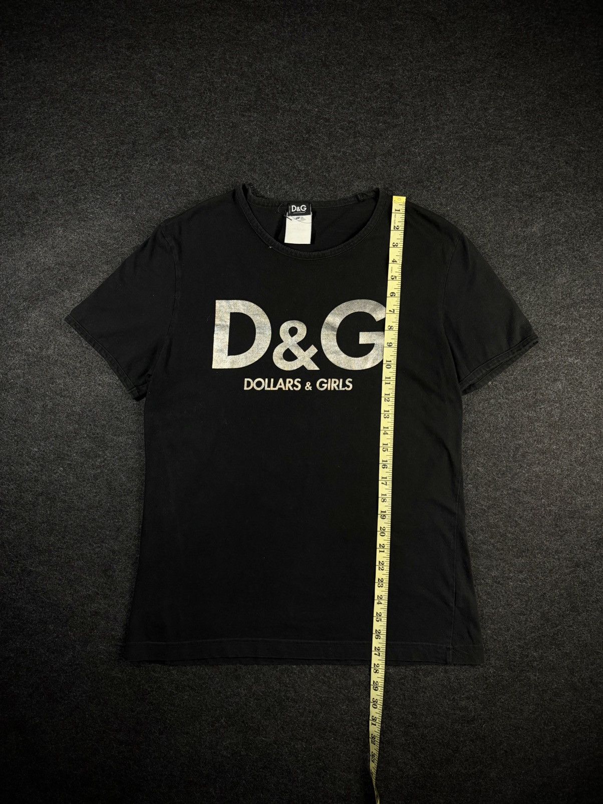 Dolce & Gabbana D&G Dollars & Girls Black Tee Size US M / EU 48-50 / 2 - 3 Thumbnail