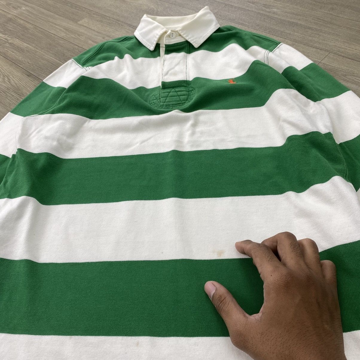 Polo Ralph Lauren Vintage Polo Ralph Lauren Rugby Shirt Striped Size US M / EU 48-50 / 2 - 3 Thumbnail