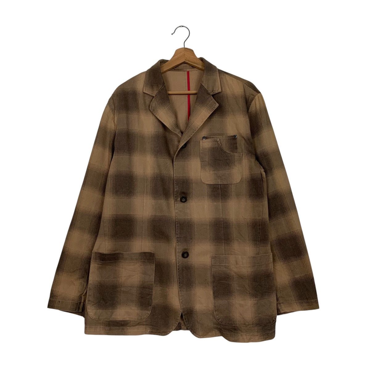 In The Attic IN THE ATTIC Checked Casual Jacket #2800-C126 Size US L / EU 52-54 / 3 - 1 Thumbnail